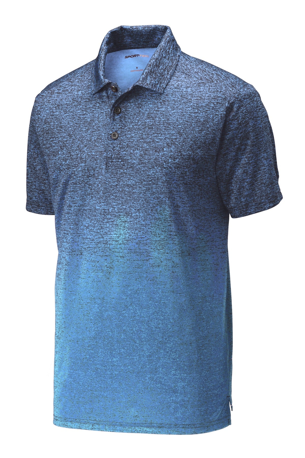 Sport-Tek Ombre Heather Polo. ST671 Mens Apparel Shirts & Tops