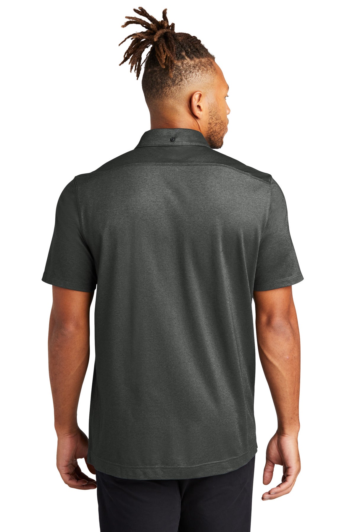 MERCER+METTLE Stretch Pique Full-Button Polo MM1006 Mens Apparel Shirts & Tops
