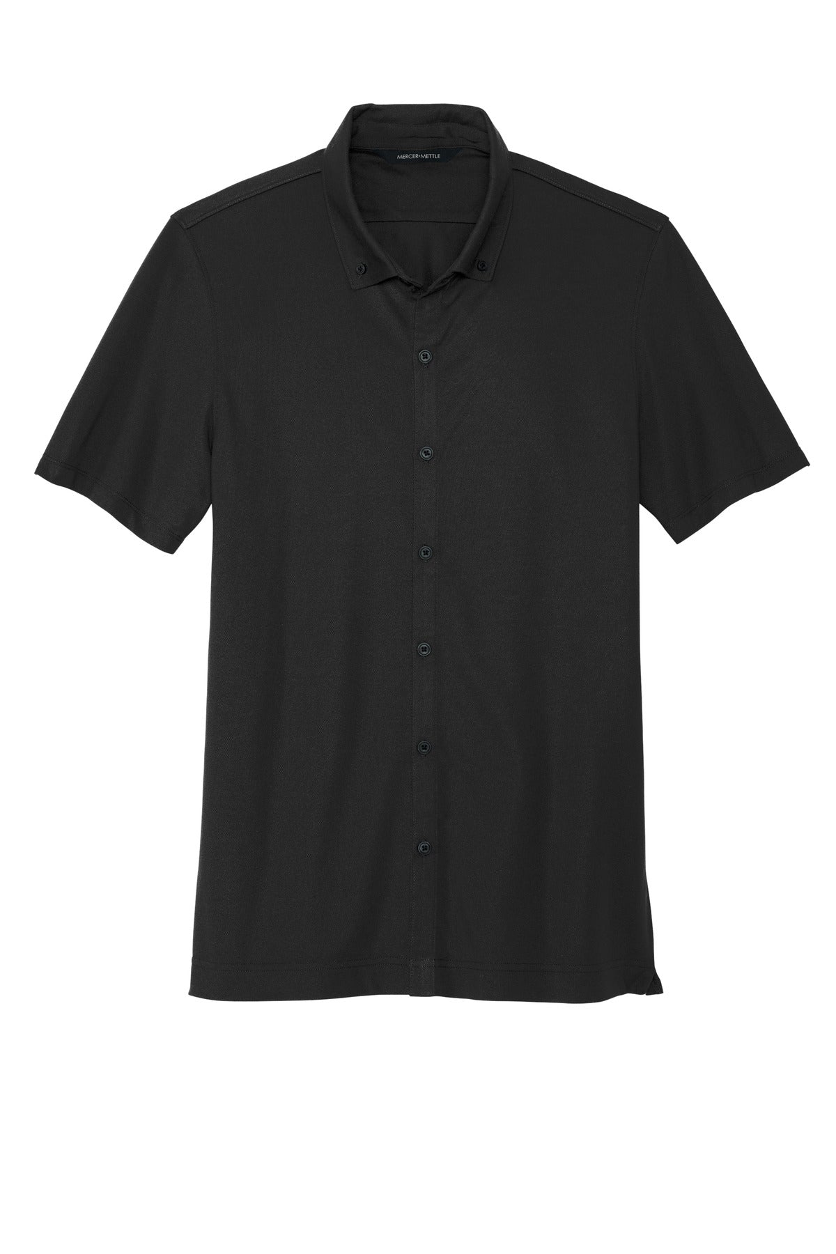 MERCER+METTLE Stretch Pique Full-Button Polo MM1006 Mens Apparel Shirts & Tops