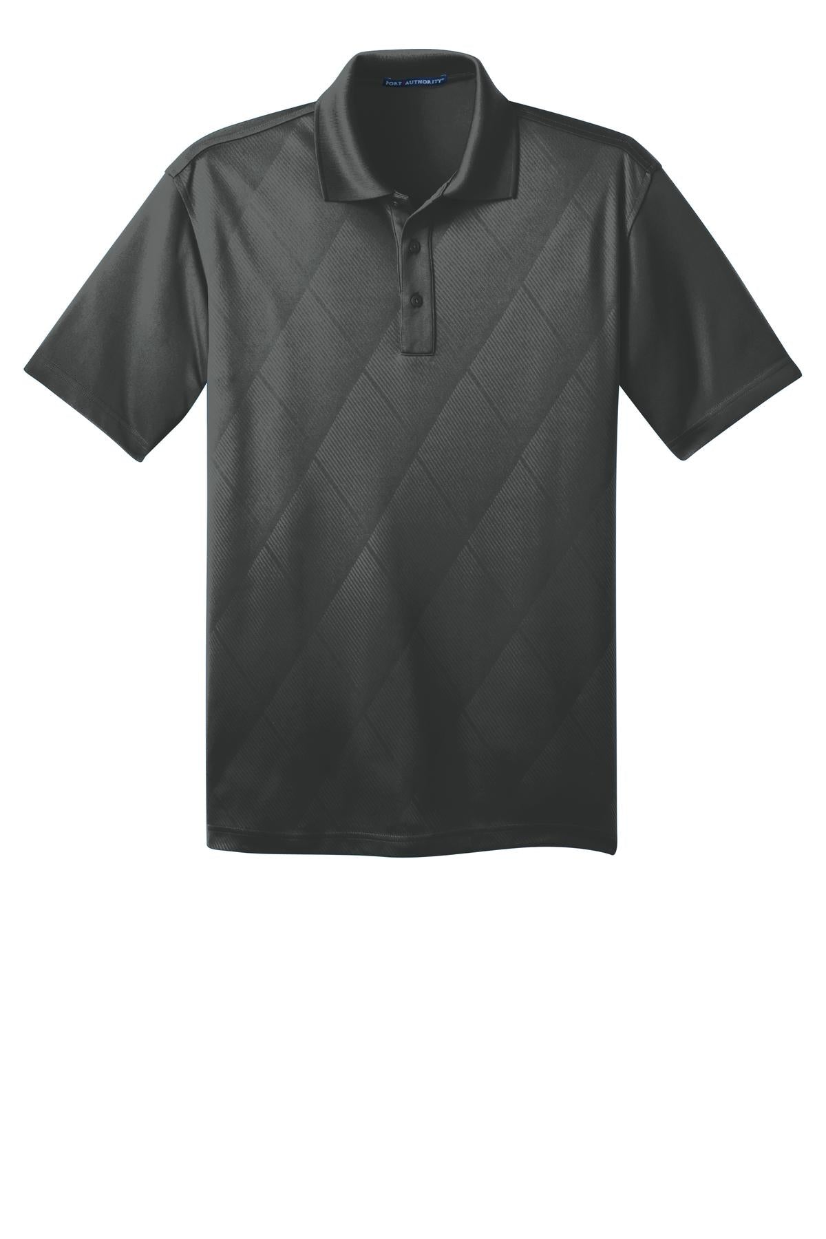 Port Authority Men's Tech Embossed Polo. K548 Mens Apparel Shirts & Tops