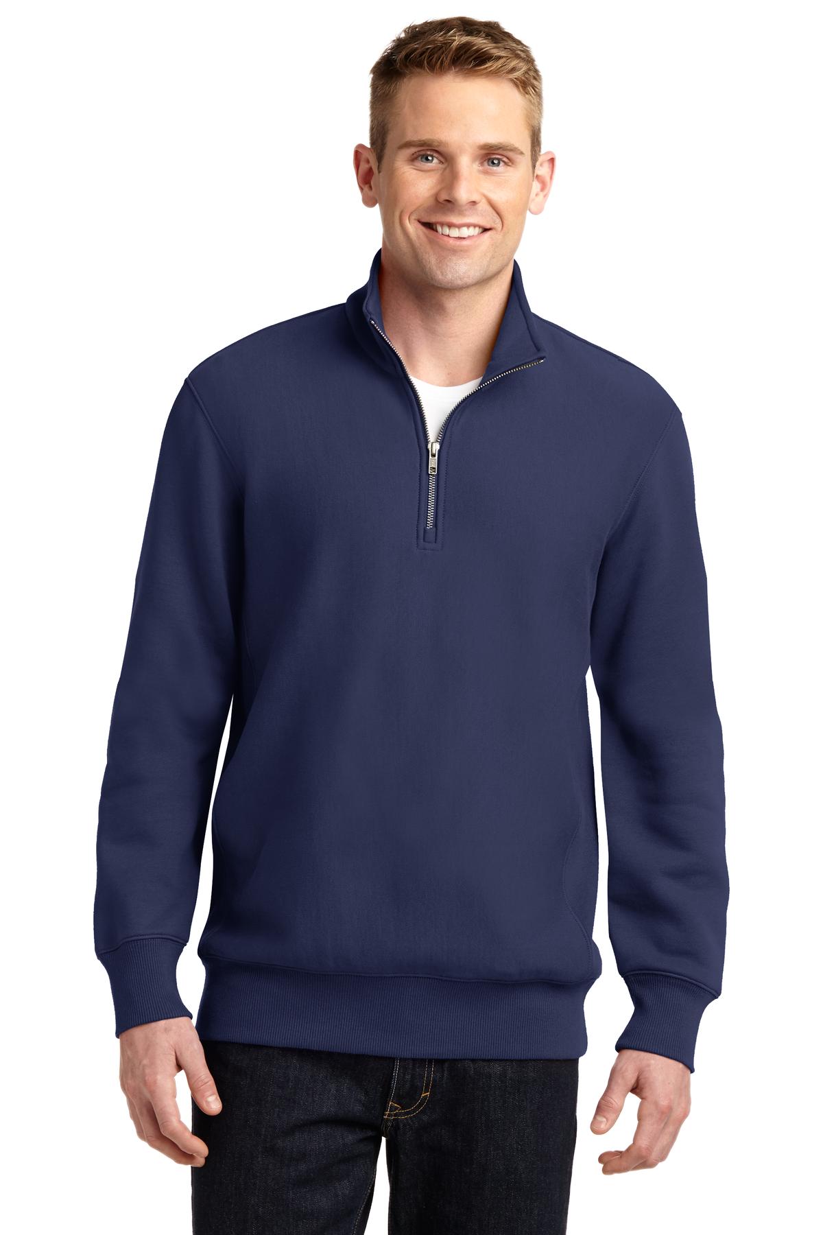 Sport-Tek Men's Super Heavyweight 1/4-Zip Pullover Sweatshirt Mens Apparel Sweatshirts & Fleece