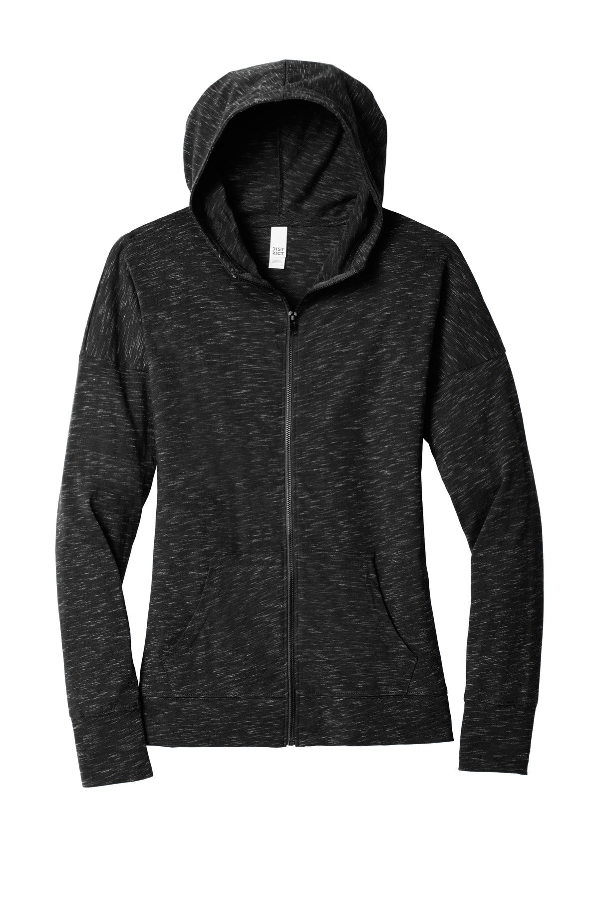 District Women's Medal Full-Zip Hoodie. DT665 Womens Apparel Sweatshirts & Fleece
