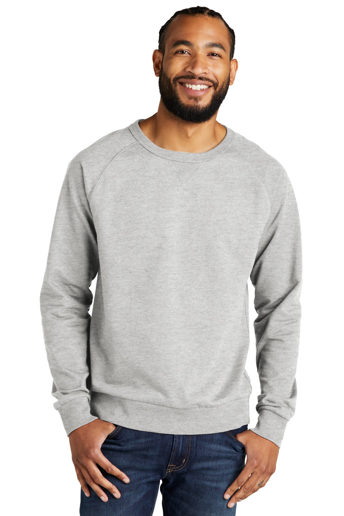 Allmade Men's Organic French Terry Crewneck Sweatshirt AL4004 Mens Apparel Sweatshirts & Fleece