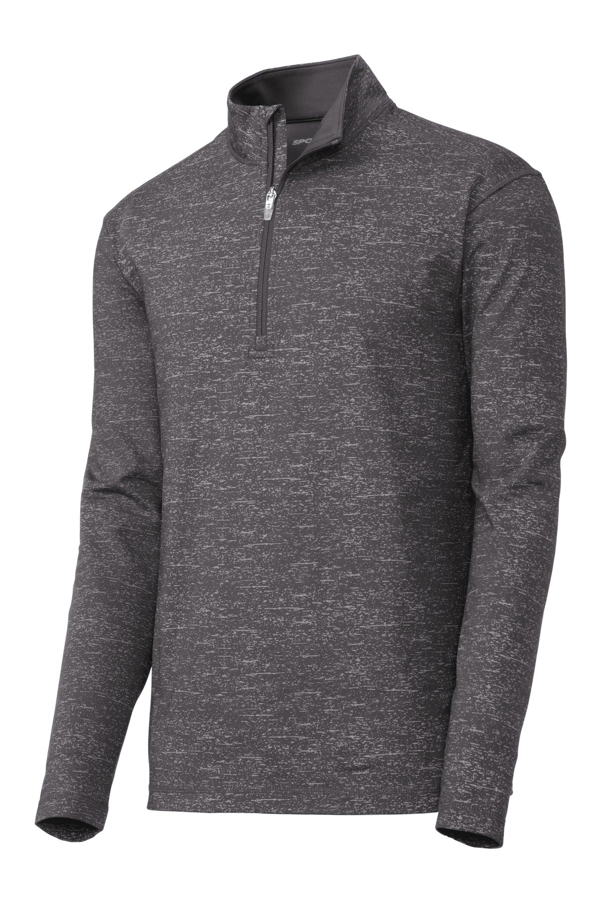 Sport-Tek Men's Sport-Wick Stretch Reflective Heather 1/2-Zip Pullover Mens Apparel Sweatshirts & Fleece
