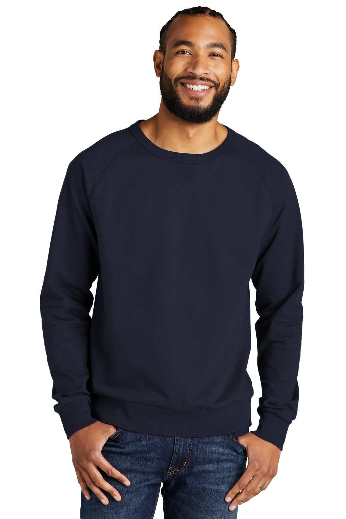 Allmade Men's Organic French Terry Crewneck Sweatshirt AL4004 Mens Apparel Sweatshirts & Fleece