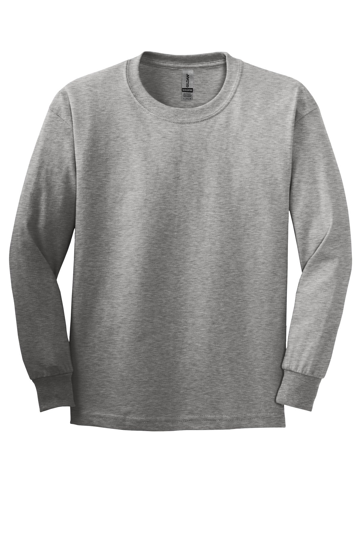 Gildan Youth Ultra Cotton Long Sleeve T-Shirt. 2400B Youth Apparel Shirts & Tops