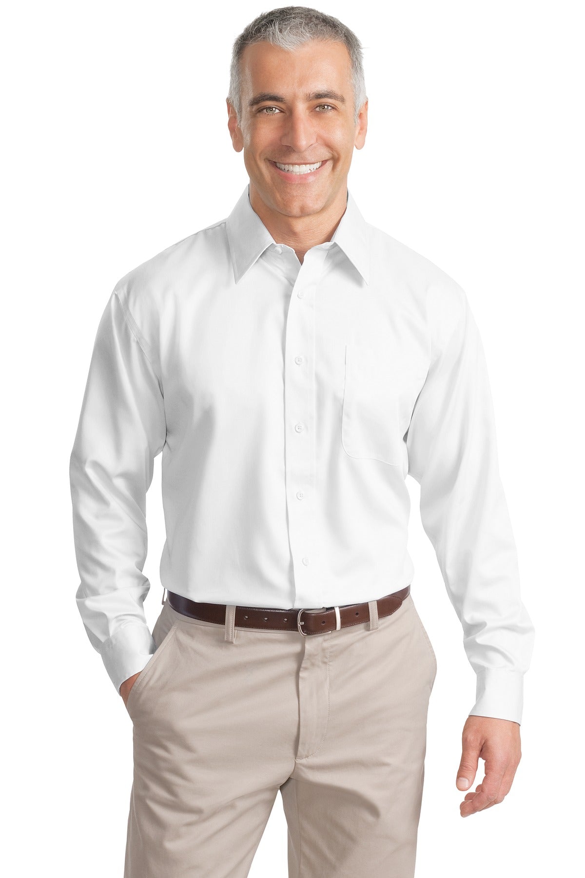 Port Authority Men's Tall Non-Iron Twill Shirt. TLS638 Mens Apparel Shirts & Tops