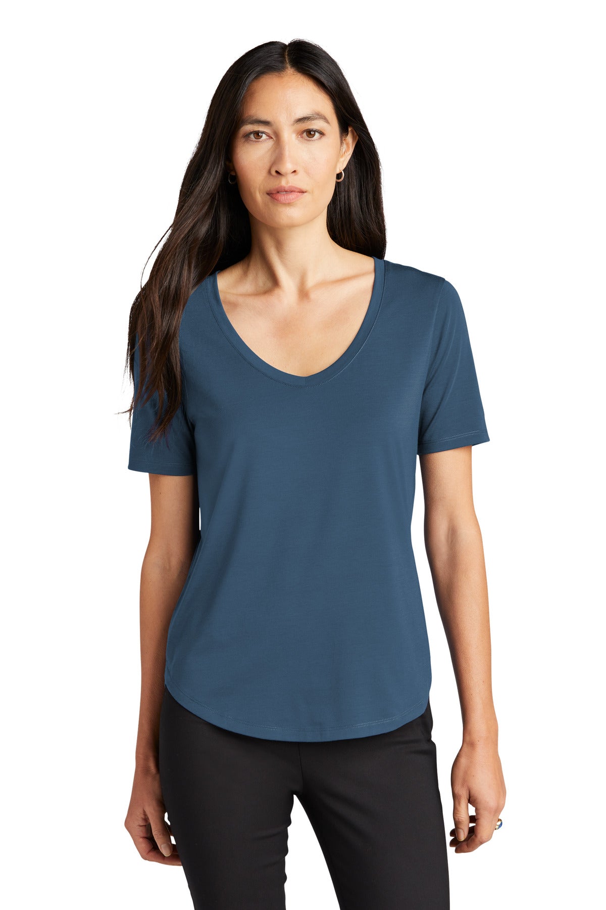 MERCER+METTLE Women's Stretch Jersey Relaxed Scoop MM1017 Womens Apparel Shirts & Tops