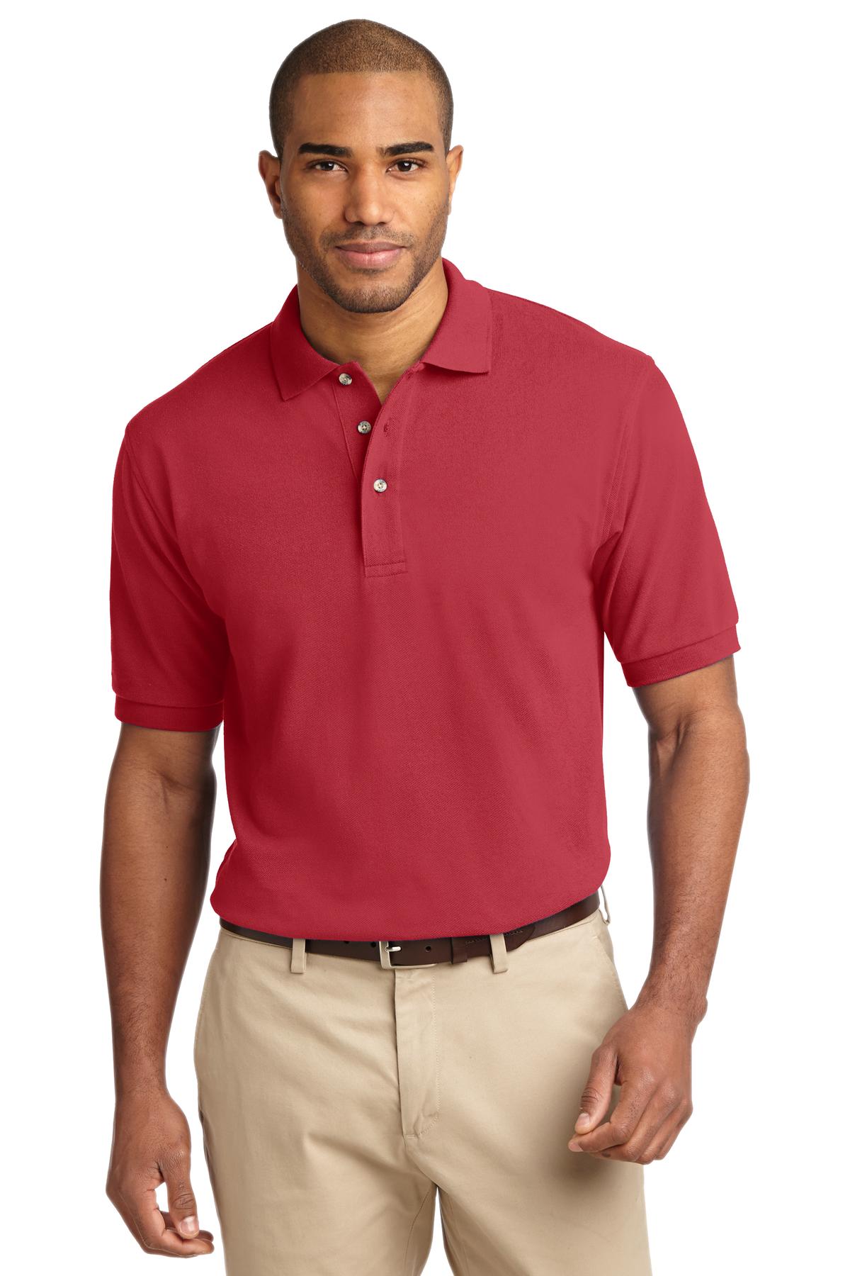 Port Authority Heavyweight Cotton Pique Polo. K420 Mens Apparel Shirts & Tops