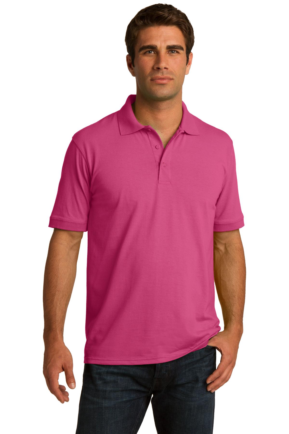 Port & Company Men's Core Blend Jersey Knit Polo 2 of 3 Mens Apparel Shirts & Tops