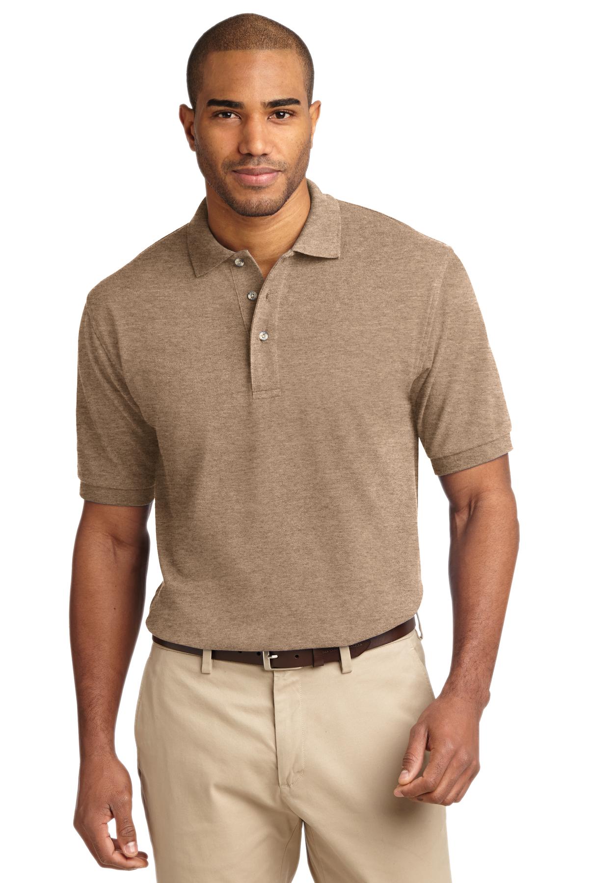 Port Authority Heavyweight Cotton Pique Polo. K420 Mens Apparel Shirts & Tops