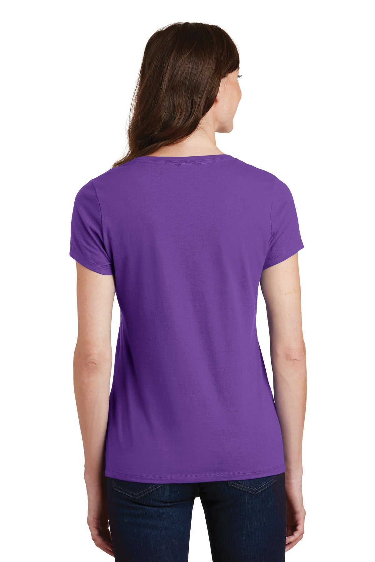 Port & Company - Women's Fan Favorite V-Neck Tee LPC450V 2 of 2 Womens Apparel Shirts & Tops