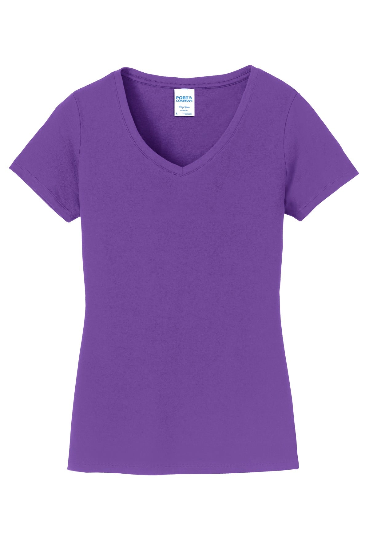 Port & Company - Women's Fan Favorite V-Neck Tee LPC450V 2 of 2 Womens Apparel Shirts & Tops