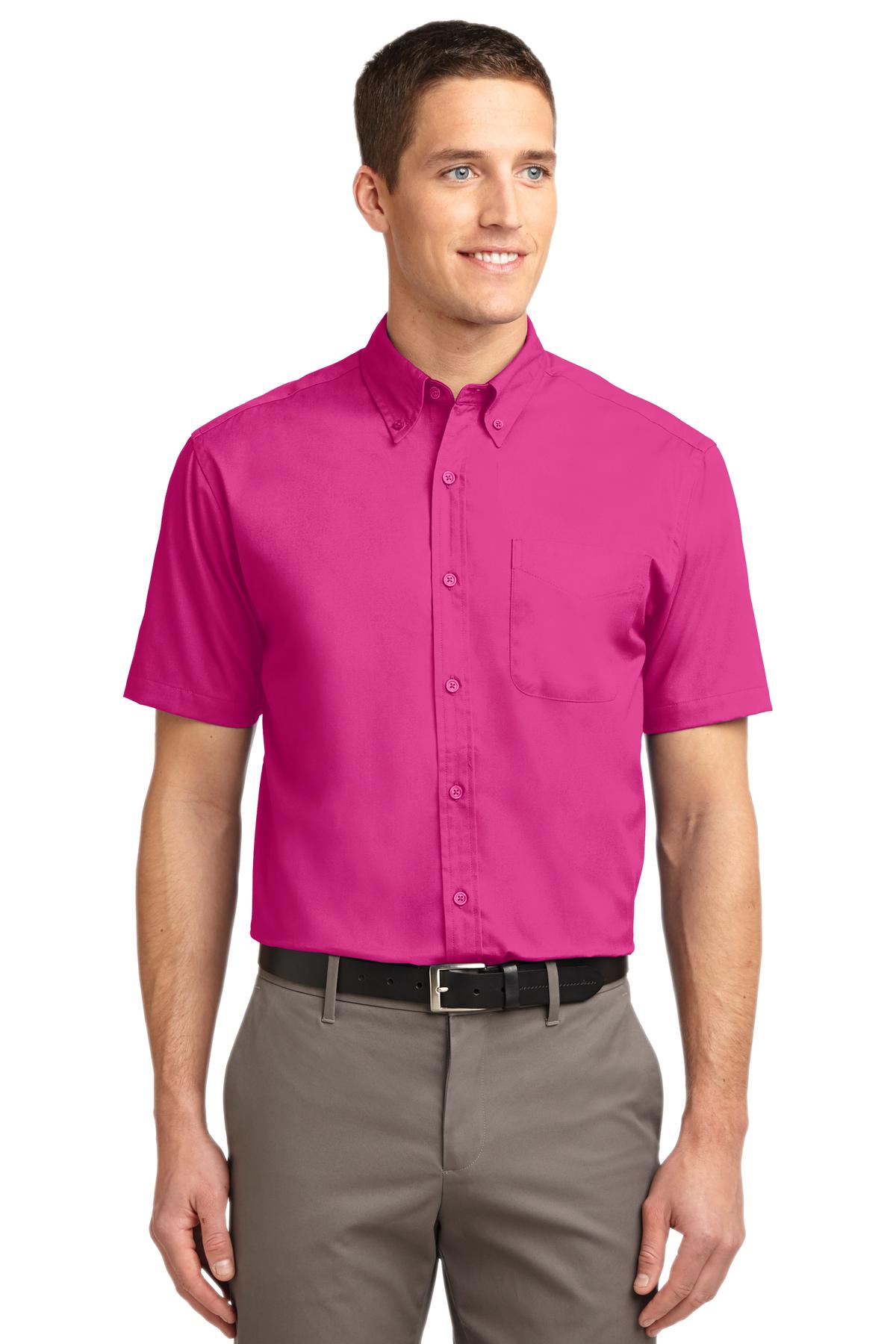 Port Authority Men's Tall Short Sleeve Easy Care Shirt TLS508 Mens Apparel Shirts & Tops