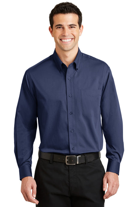 Port Authority Tonal Pattern Easy Care Shirt. S613 Mens Apparel Shirts & Tops