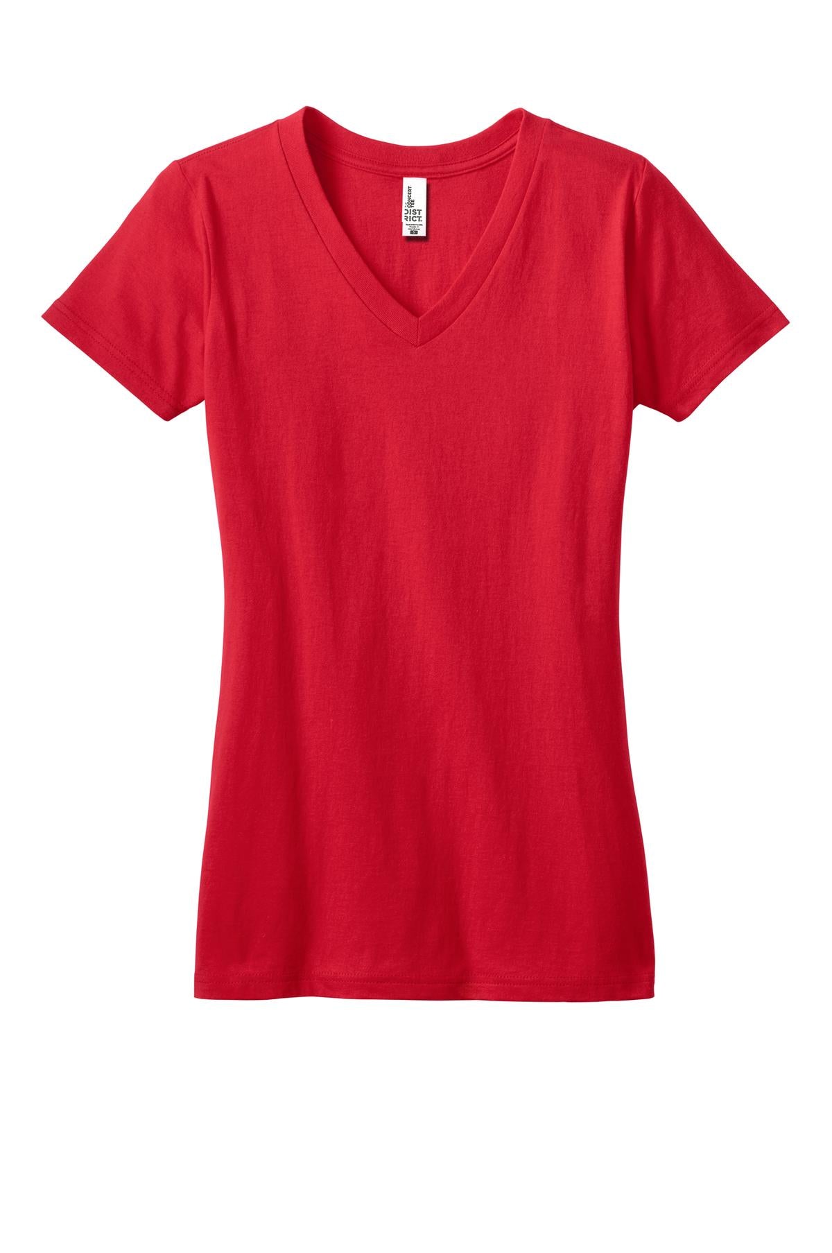 District - Juniors The Concert Tee V-Neck. DT5501 Womens Apparel Shirts & Tops