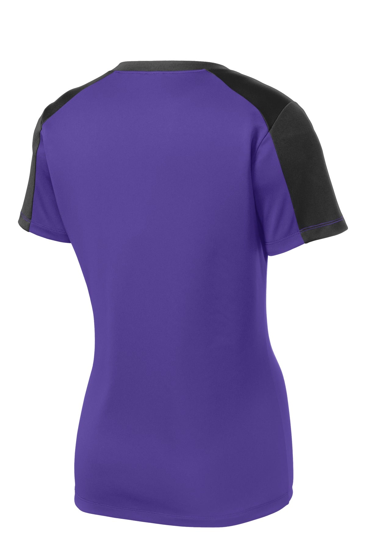 Sport-Tek Women's PosiCharge Competitor Sleeve-Blocked V-Neck Tee LST354