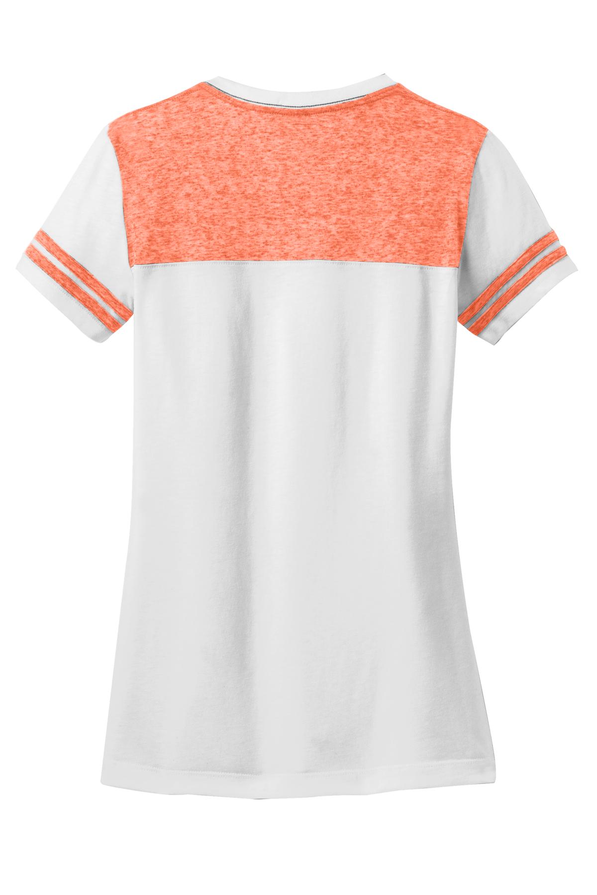District Juniors Varsity V-Neck Tee. DT264 Womens Apparel Shirts & Tops