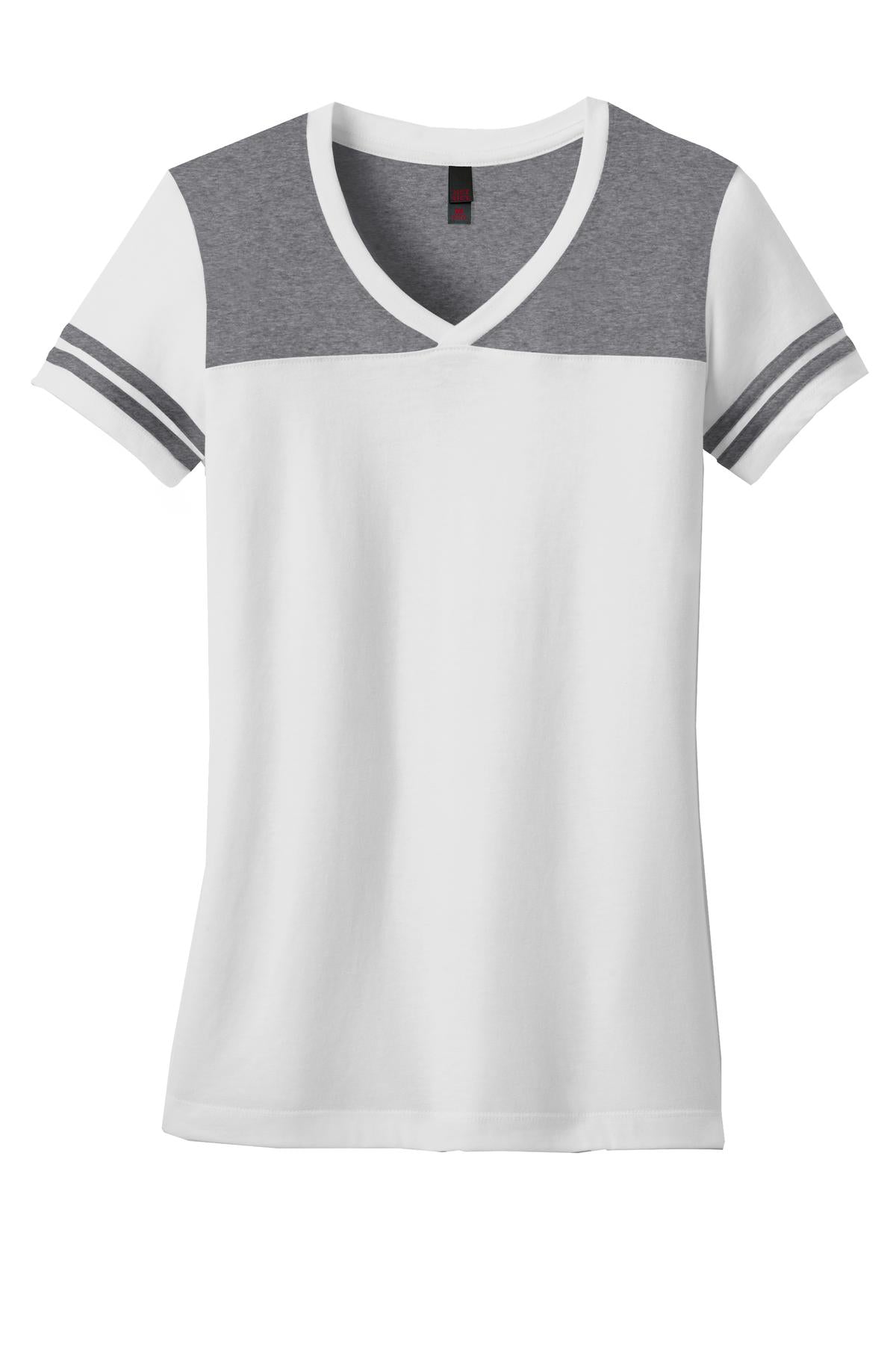 District Juniors Varsity V-Neck Tee. DT264 Womens Apparel Shirts & Tops