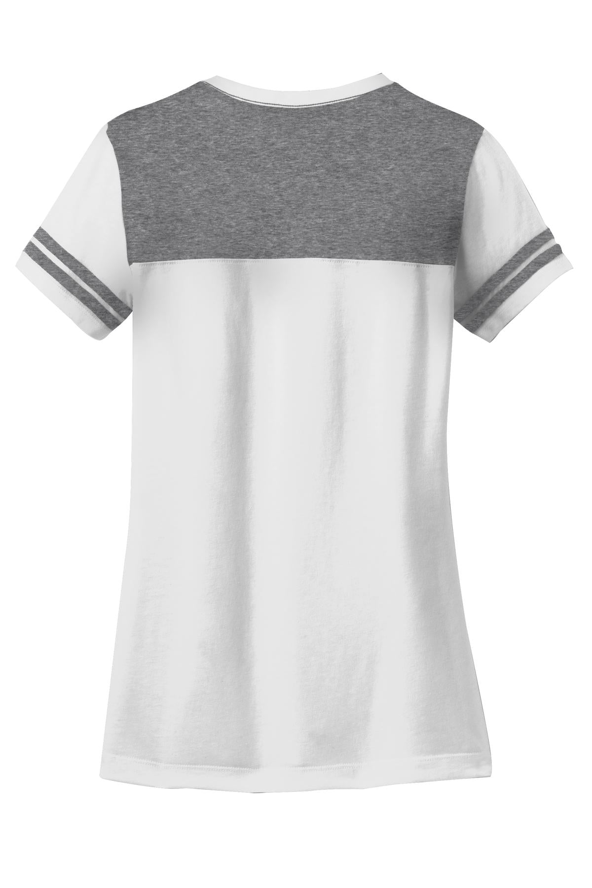 District Juniors Varsity V-Neck Tee. DT264 Womens Apparel Shirts & Tops
