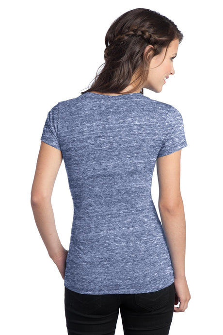 District Juniors Tri-Blend V-Neck Tee. DT242V Womens Apparel Shirts & Tops