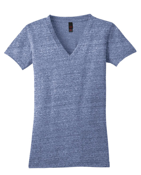 District Juniors Tri-Blend V-Neck Tee. DT242V Womens Apparel Shirts & Tops