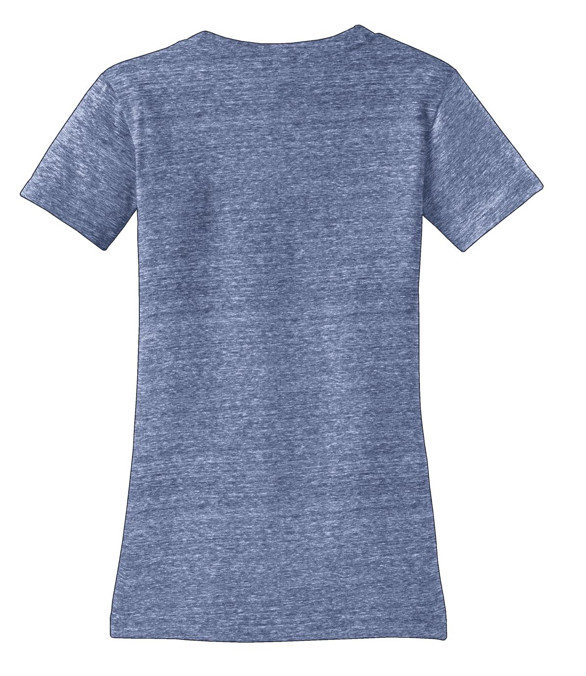 District Juniors Tri-Blend V-Neck Tee. DT242V Womens Apparel Shirts & Tops
