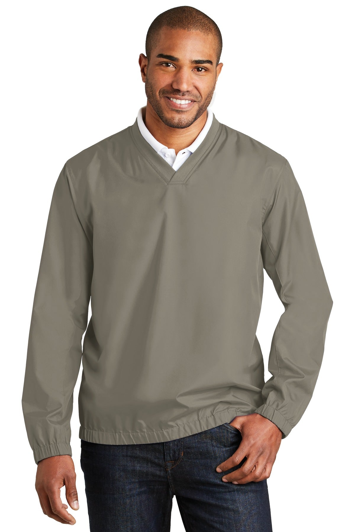 Port Authority Zephyr V-Neck Pullover. J342 Mens Apparel Sweatshirts & Fleece