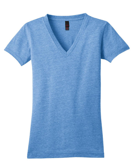 District Juniors Tri-Blend V-Neck Tee. DT242V Womens Apparel Shirts & Tops