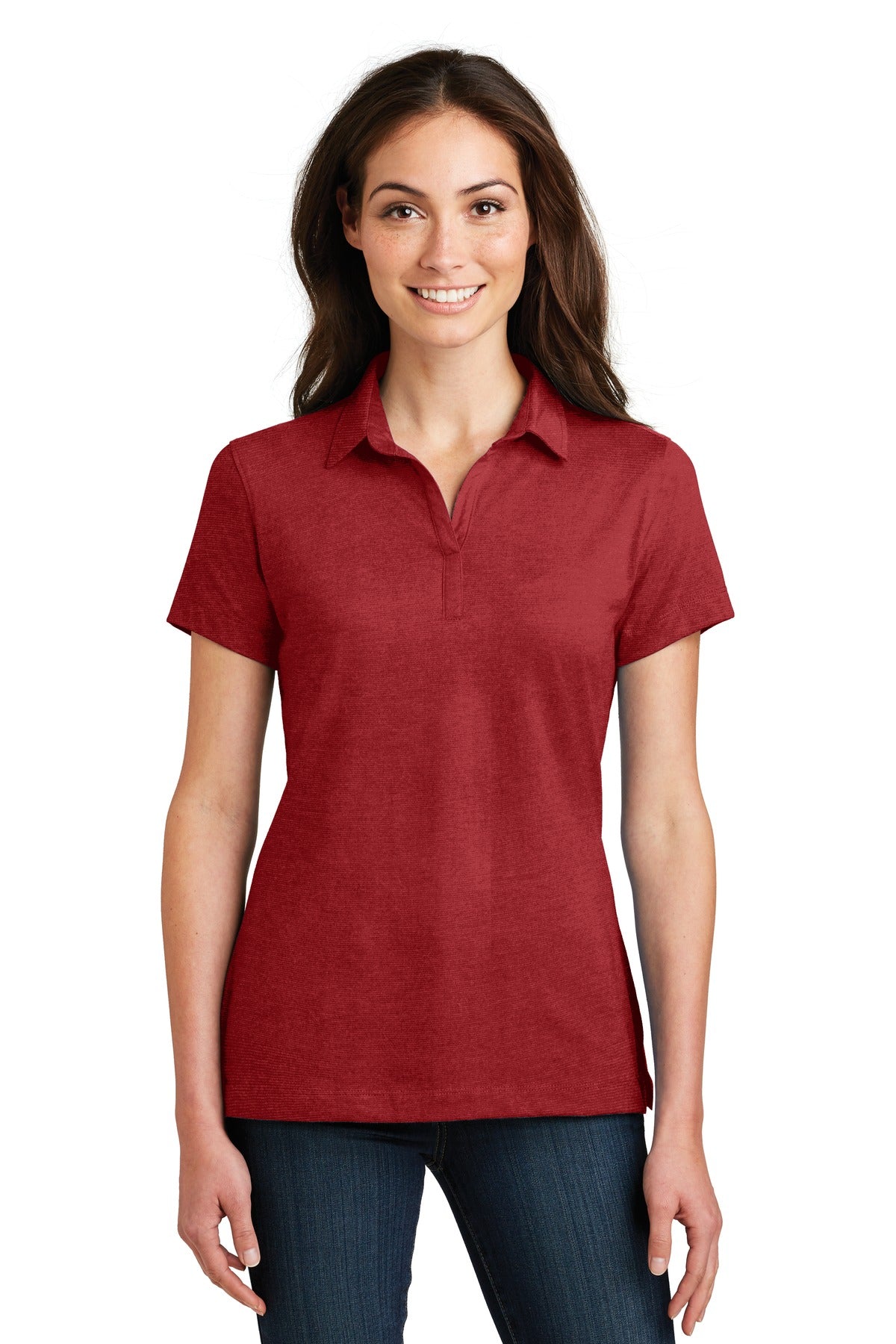 Port Authority Ladies Meridian Cotton Blend Polo. L577