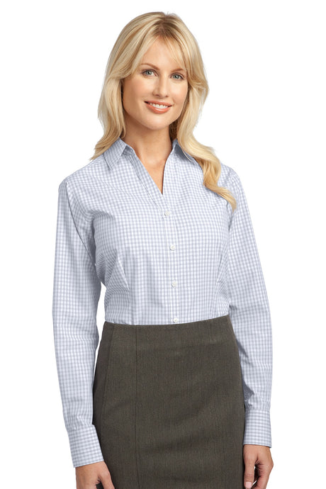 Port Authority Ladies Plaid Pattern Easy Care Shirt. L639 Womens Apparel Shirts & Tops