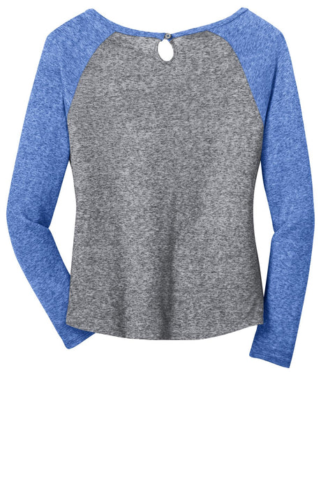 District - Juniors Microburn Long Sleeve Raglan Tee. DT262 Womens Apparel Shirts & Tops
