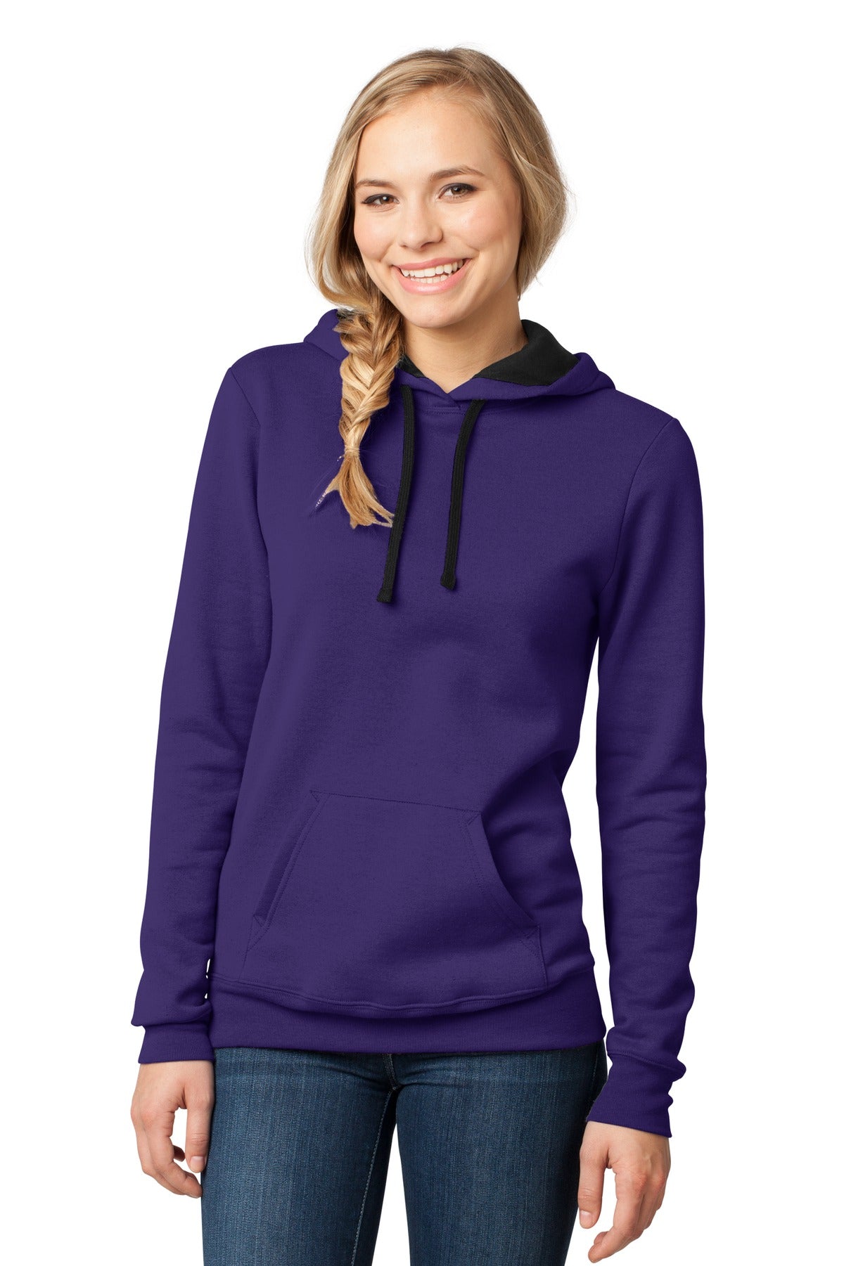 District - Juniors The Concert Fleece Hoodie. DT811 Womens Apparel Sweatshirts & Fleece