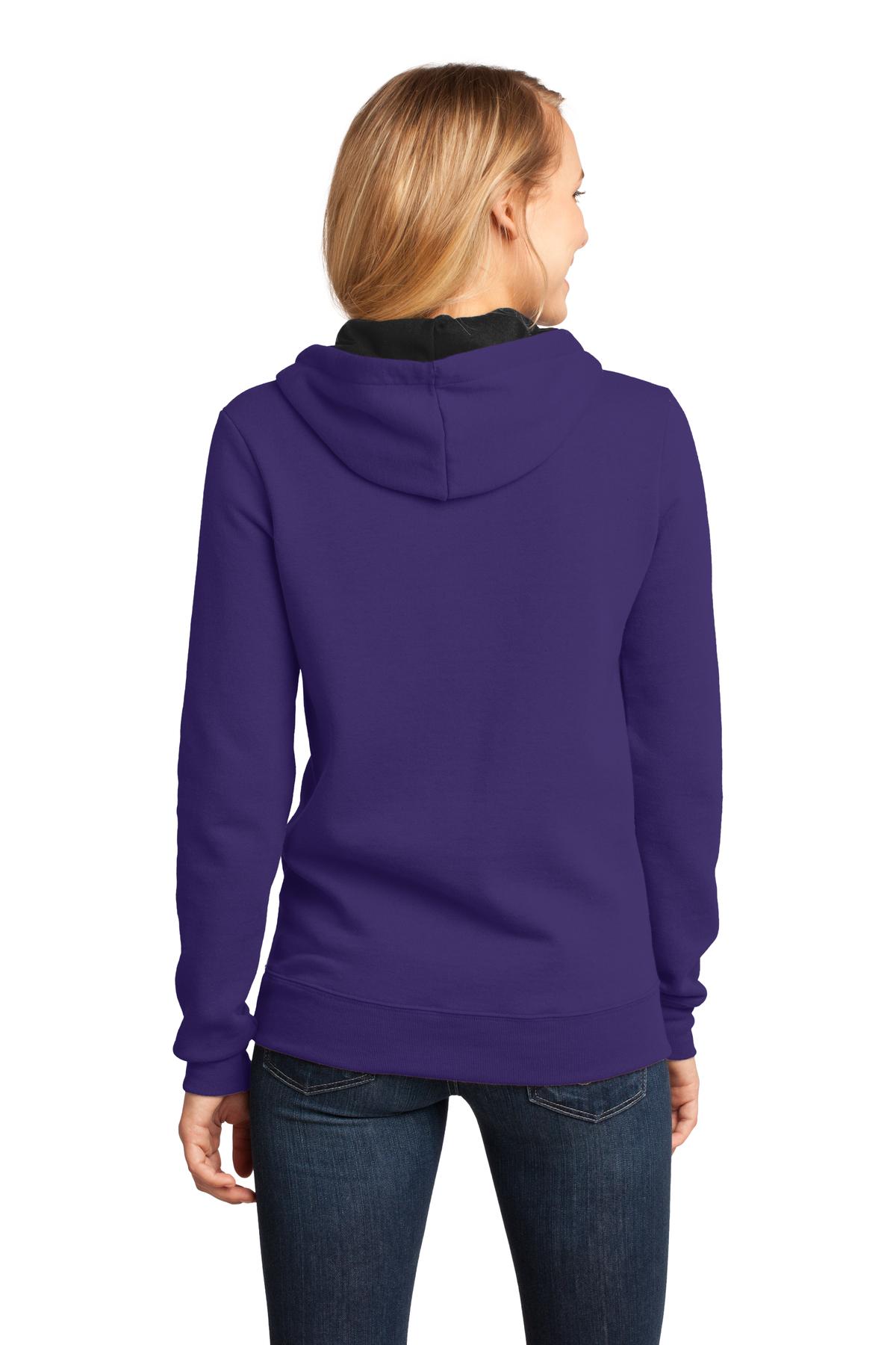 District - Juniors The Concert Fleece Hoodie. DT811 Womens Apparel Sweatshirts & Fleece
