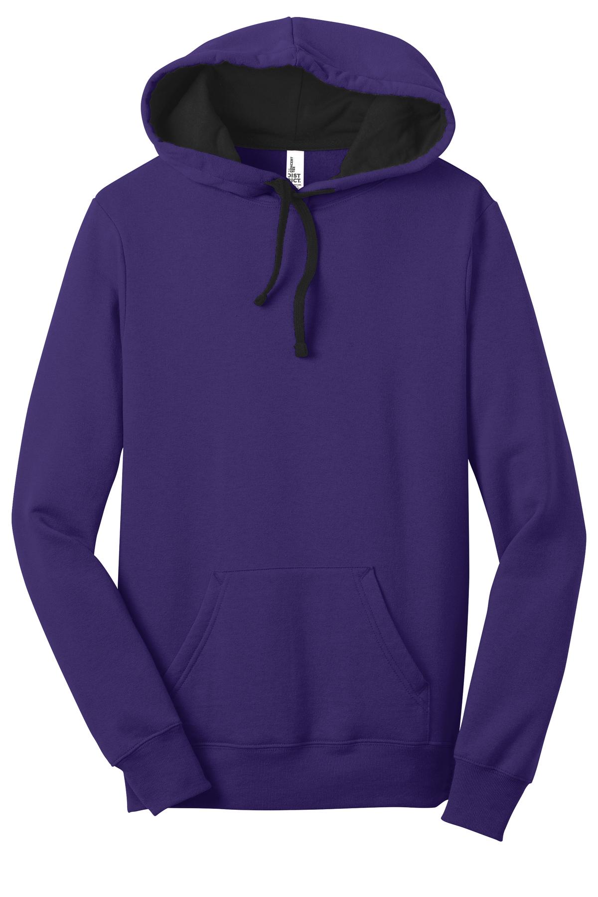 District - Juniors The Concert Fleece Hoodie. DT811 Womens Apparel Sweatshirts & Fleece