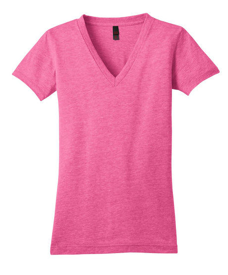 District Juniors Tri-Blend V-Neck Tee. DT242V Womens Apparel Shirts & Tops