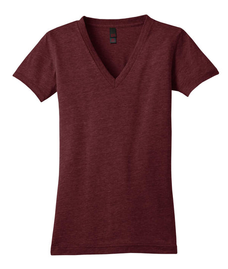 District Juniors Tri-Blend V-Neck Tee. DT242V Womens Apparel Shirts & Tops