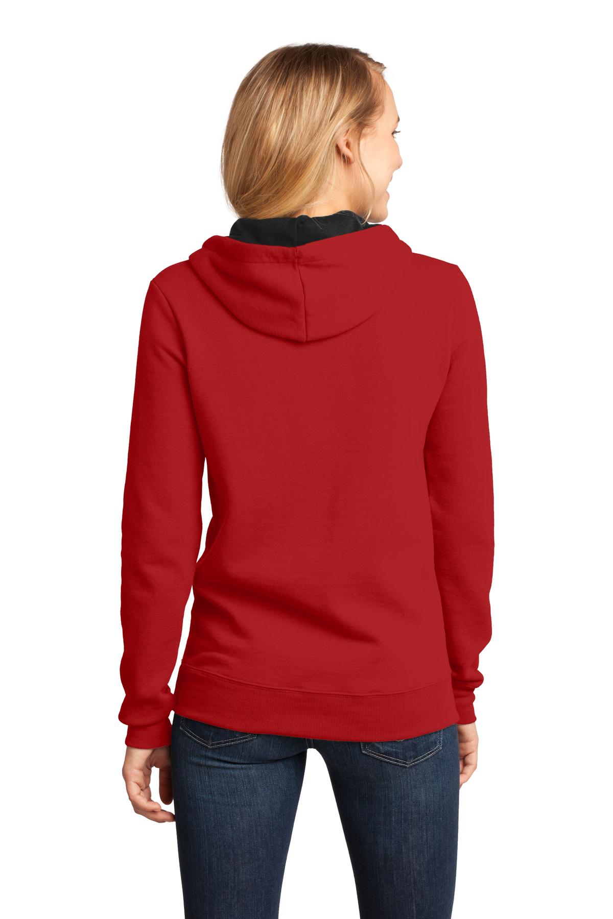 District - Juniors The Concert Fleece Hoodie. DT811 Womens Apparel Sweatshirts & Fleece