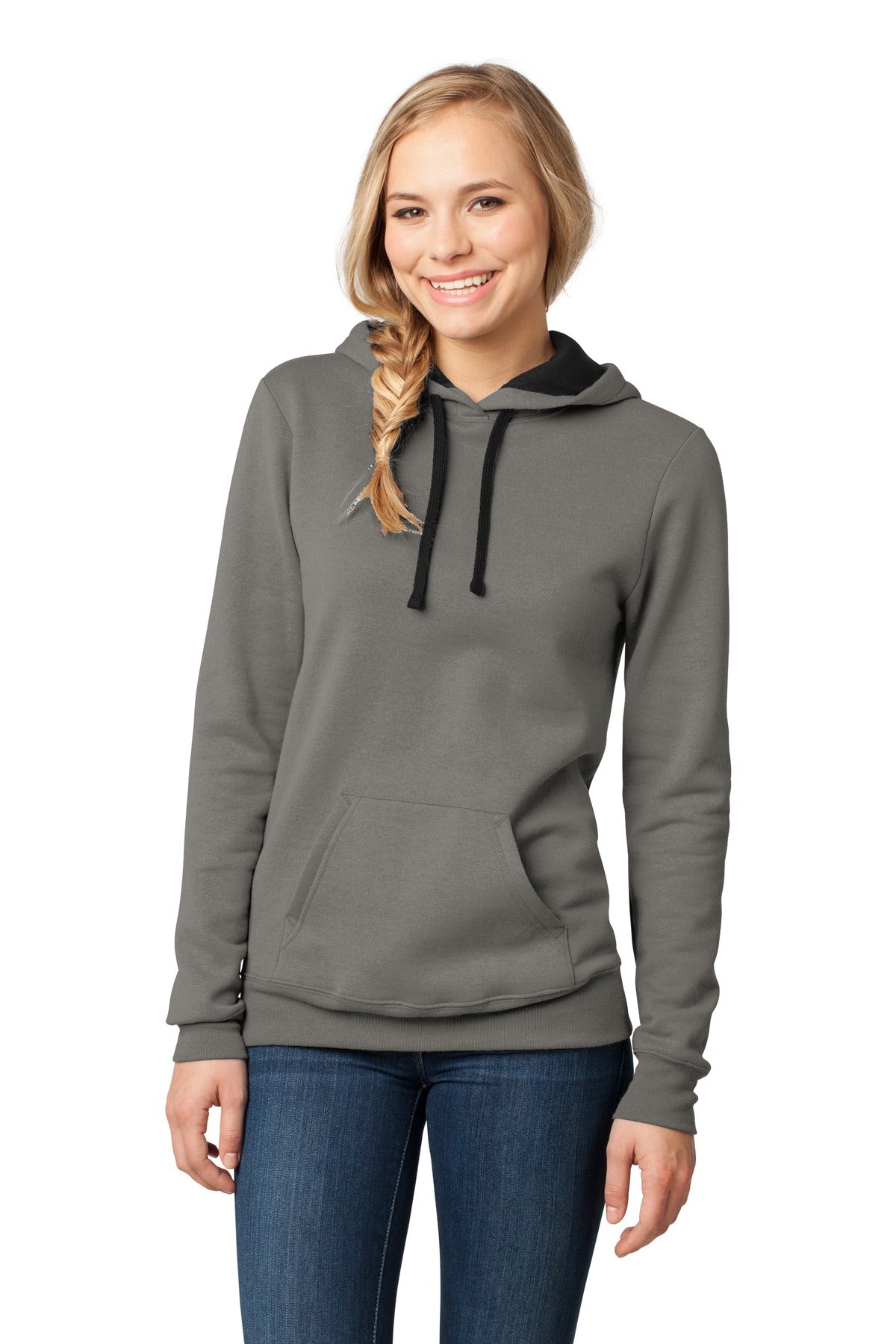 District - Juniors The Concert Fleece Hoodie. DT811 Womens Apparel Sweatshirts & Fleece