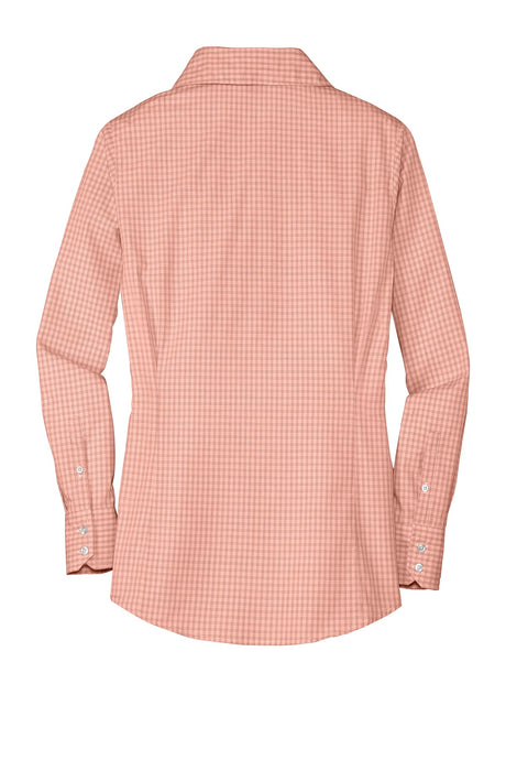 Port Authority Ladies Plaid Pattern Easy Care Shirt. L639 Womens Apparel Shirts & Tops