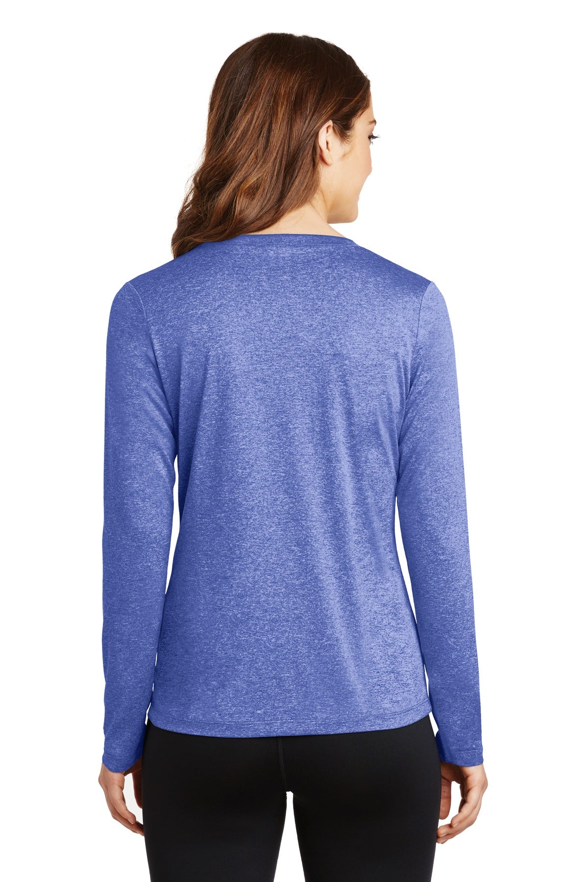 Sport-Tek Women's Long Sleeve Heather Contender V-Neck Tee LST360LS Womens Apparel Shirts & Tops