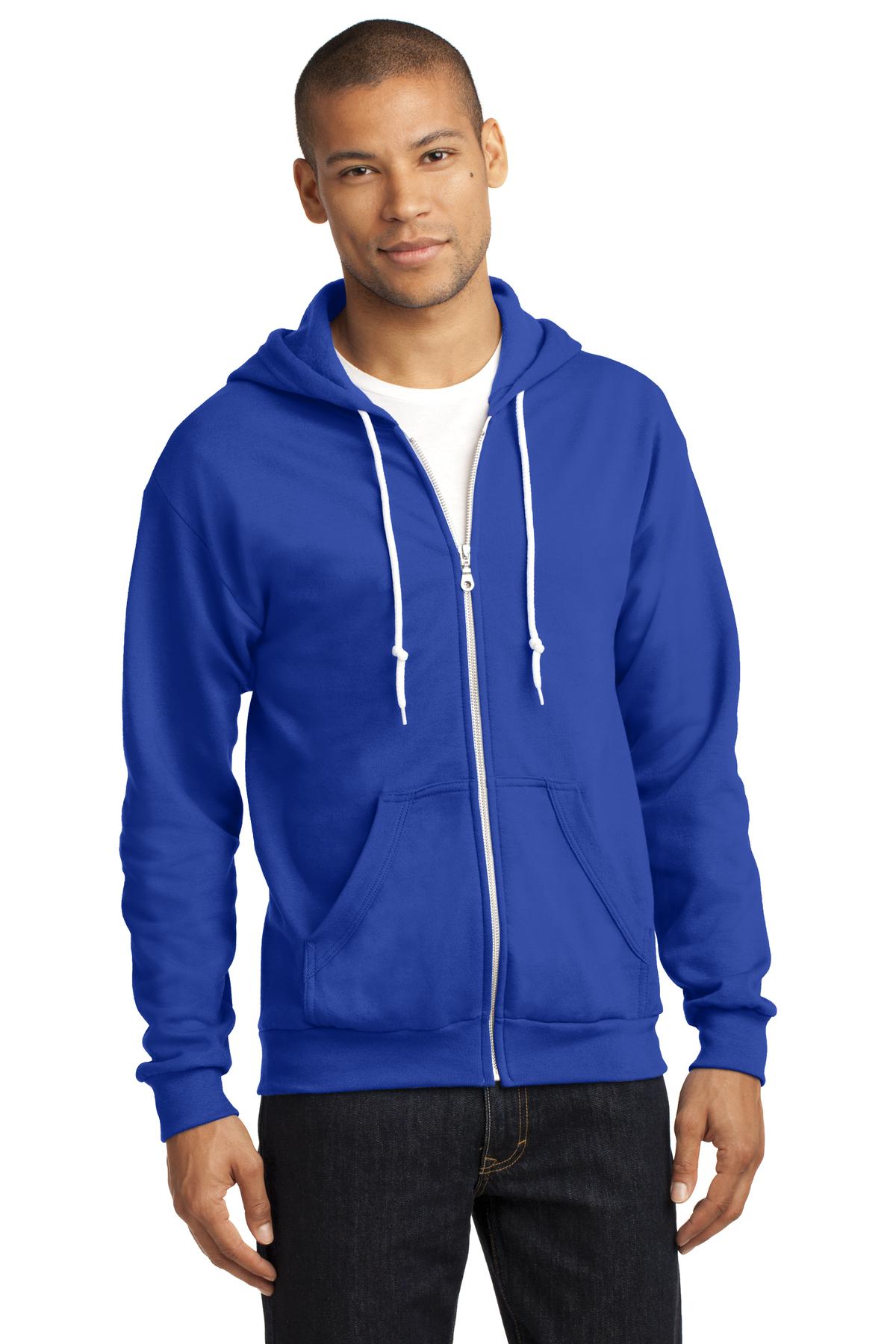 Anvil Full-Zip Hooded Sweatshirt. 71600 Mens Apparel Sweatshirts & Fleece