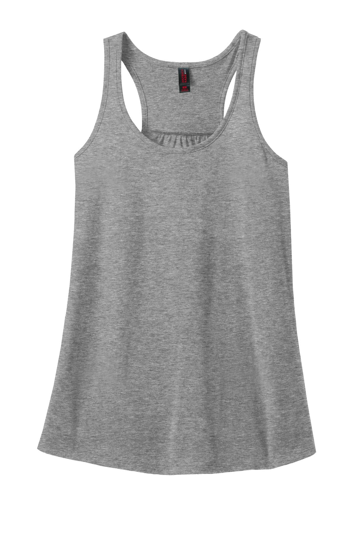 District Made Ladies 60/40 Gathered Racerback Tank. DM420 Womens Apparel Shirts & Tops