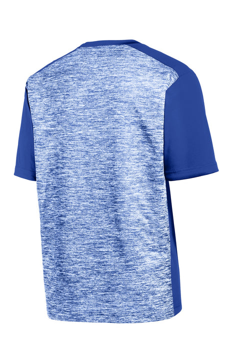 Sport-Tek Men's PosiCharge Electric Heather Colorblock Tee ST395 Mens Apparel Shirts & Tops