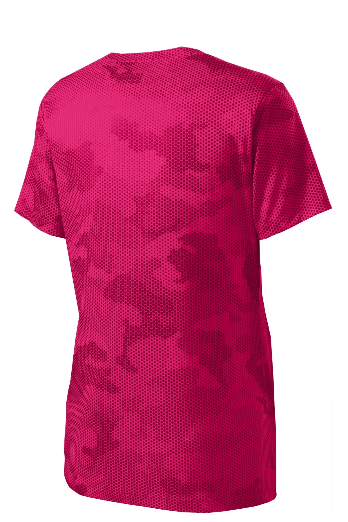Sport-Tek Women's Camo Hex V-Neck Tee LST370