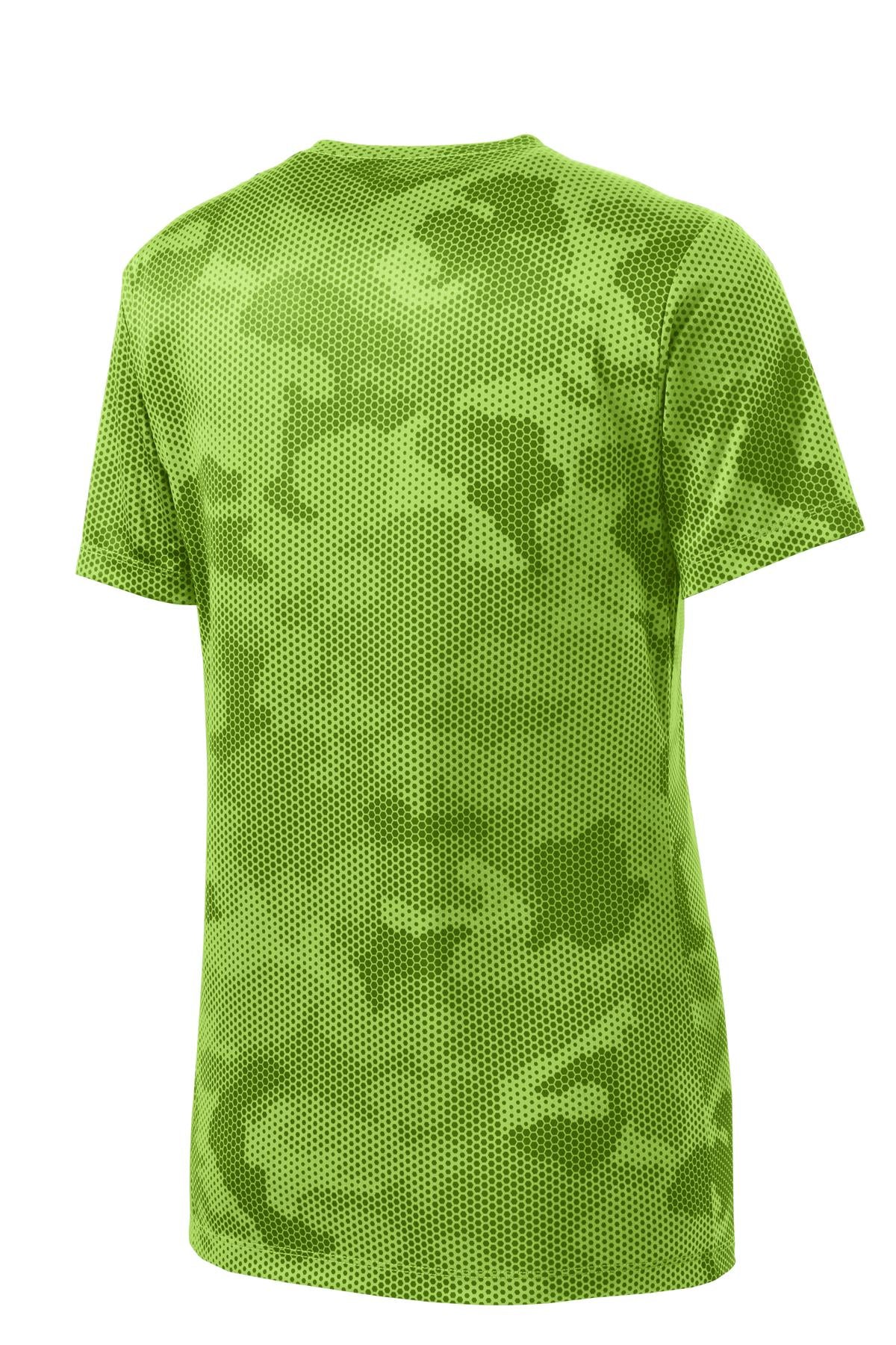 Sport-Tek Women's Camo Hex V-Neck Tee LST370