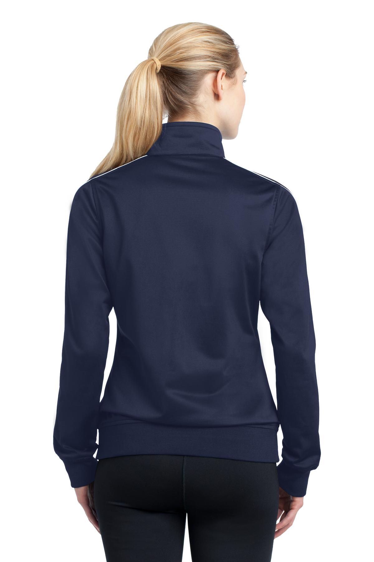 Sport-Tek Women's Dot Sublimation Tricot Track Jacket LST93 Womens Apparel Jackets & Vests