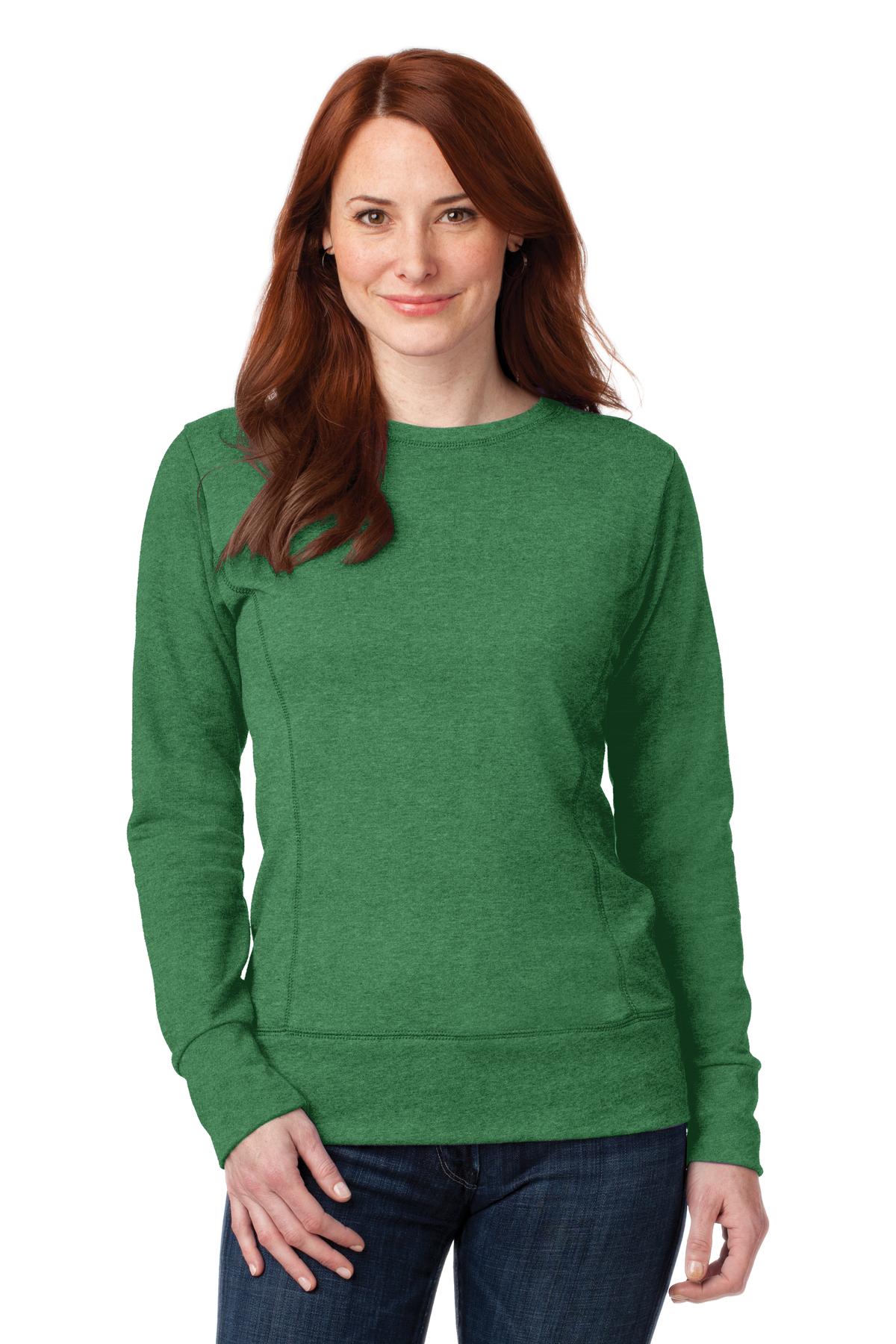 Anvil Ladies French Terry Crewneck Sweatshirt. 72000L Womens Apparel Sweatshirts & Fleece