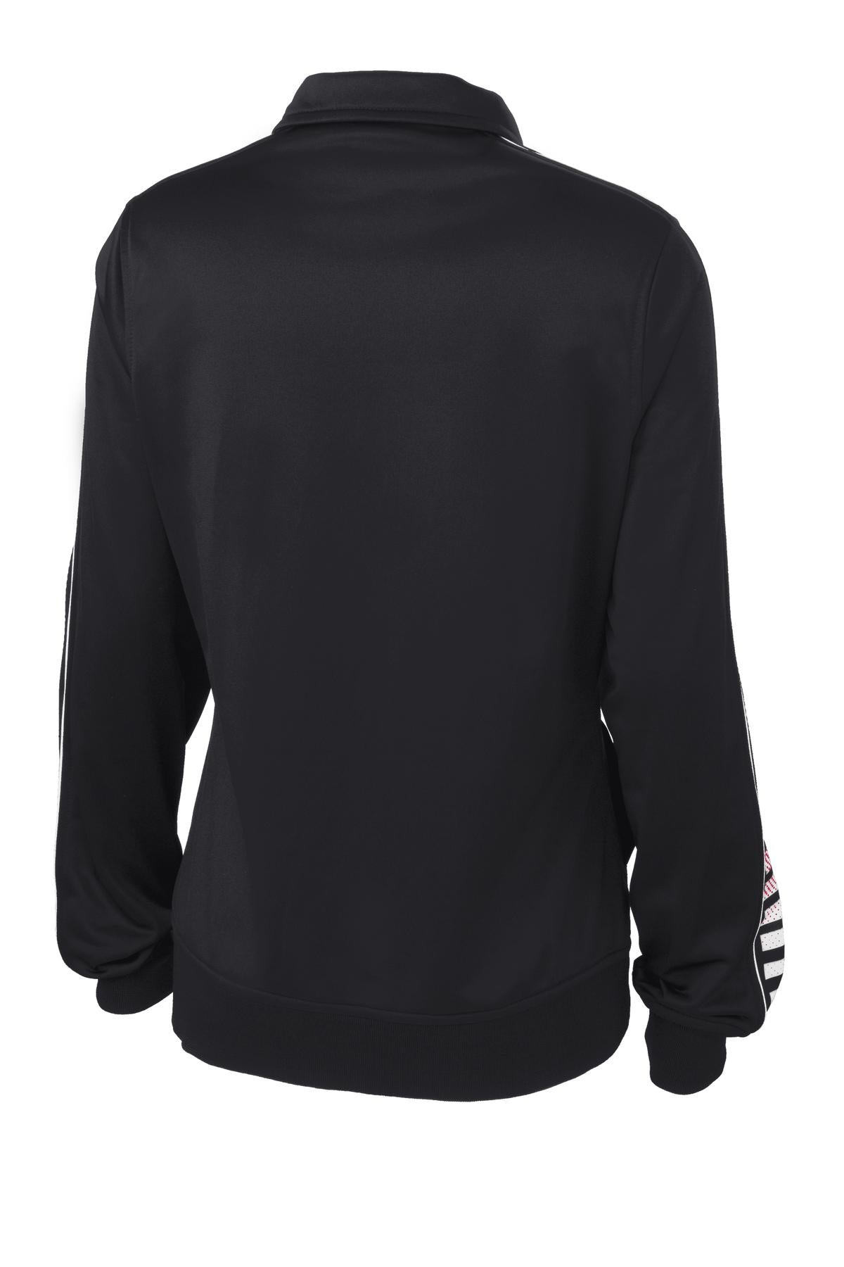 Sport-Tek Women's Dot Sublimation Tricot Track Jacket LST93 Womens Apparel Jackets & Vests