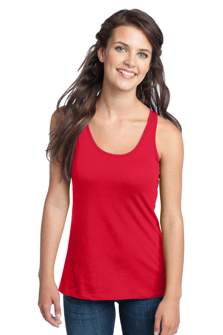 District - Juniors 60/40 Racerback Tank. DT237 Womens Apparel Shirts & Tops